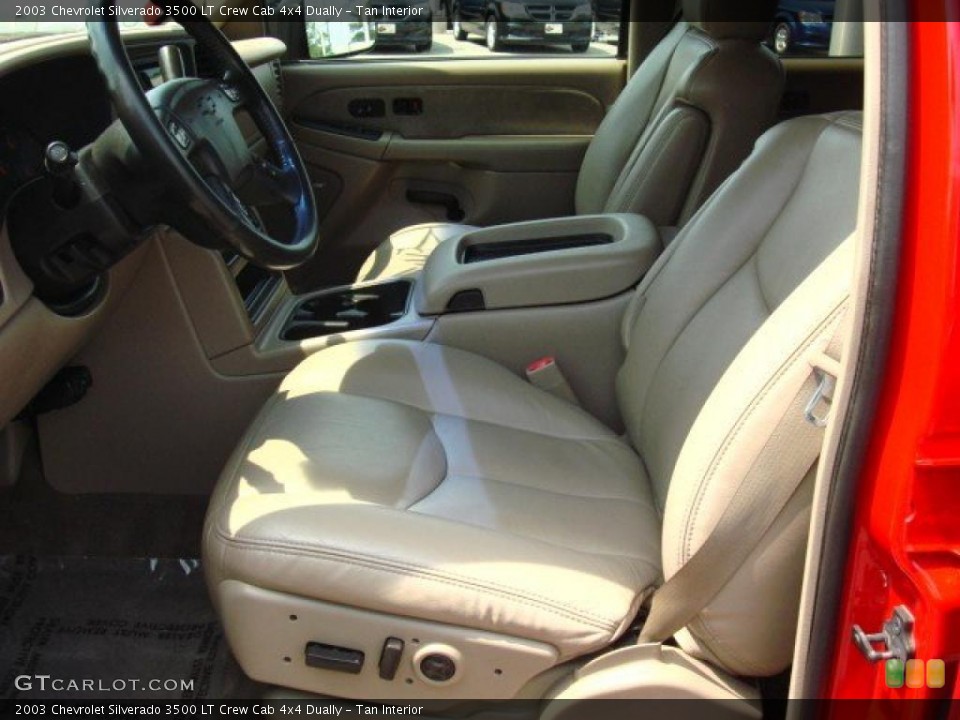 Tan Interior Photo for the 2003 Chevrolet Silverado 3500 LT Crew Cab 4x4 Dually #49777378