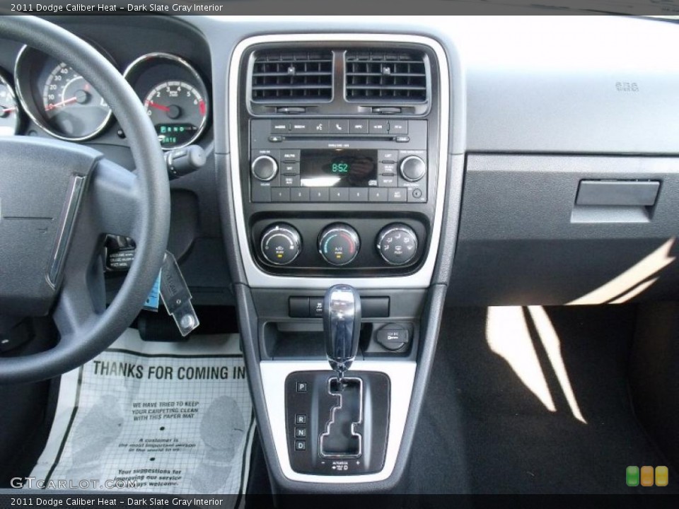 Dark Slate Gray Interior Controls for the 2011 Dodge Caliber Heat #49777459