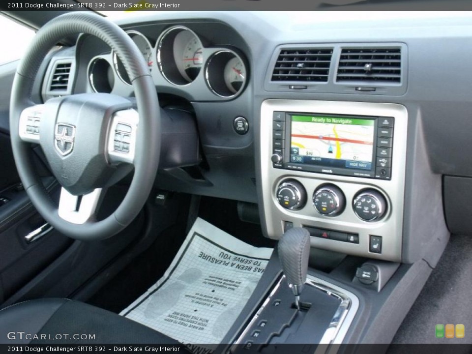 Dark Slate Gray Interior Dashboard for the 2011 Dodge Challenger SRT8 392 #49778257