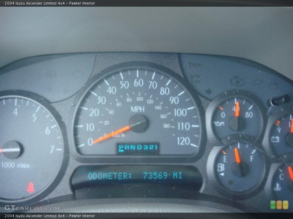 Pewter Interior Gauges for the 2004 Isuzu Ascender Limited 4x4 #49778605