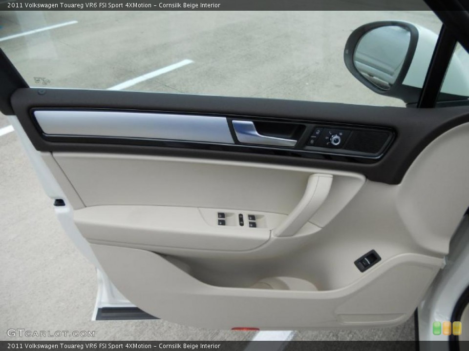 Cornsilk Beige Interior Door Panel for the 2011 Volkswagen Touareg VR6 FSI Sport 4XMotion #49779599