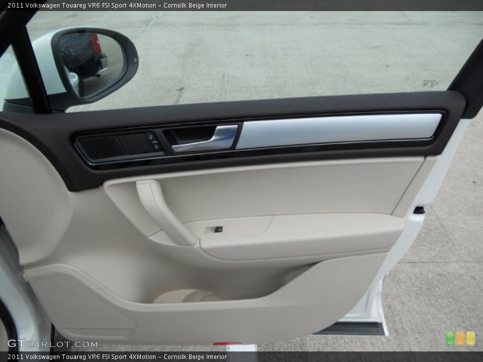 Cornsilk Beige Interior Door Panel for the 2011 Volkswagen Touareg VR6 FSI Sport 4XMotion #49779626