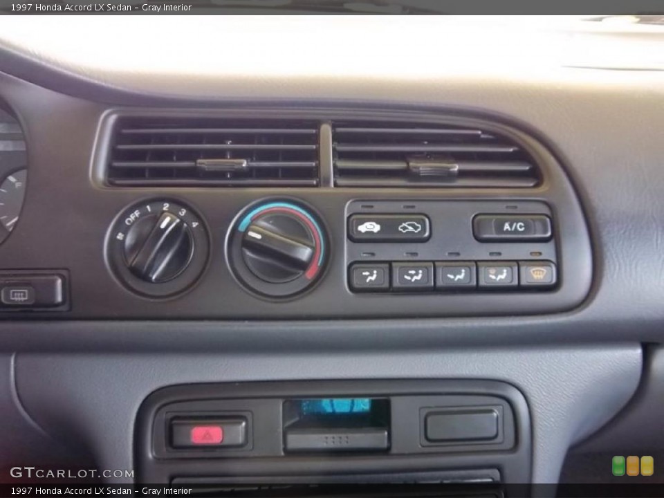 Gray Interior Controls for the 1997 Honda Accord LX Sedan #49782248