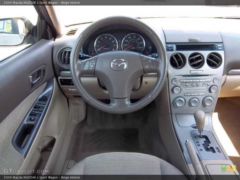 Beige Interior Dashboard for the 2004 Mazda MAZDA6 s Sport Wagon #49782746