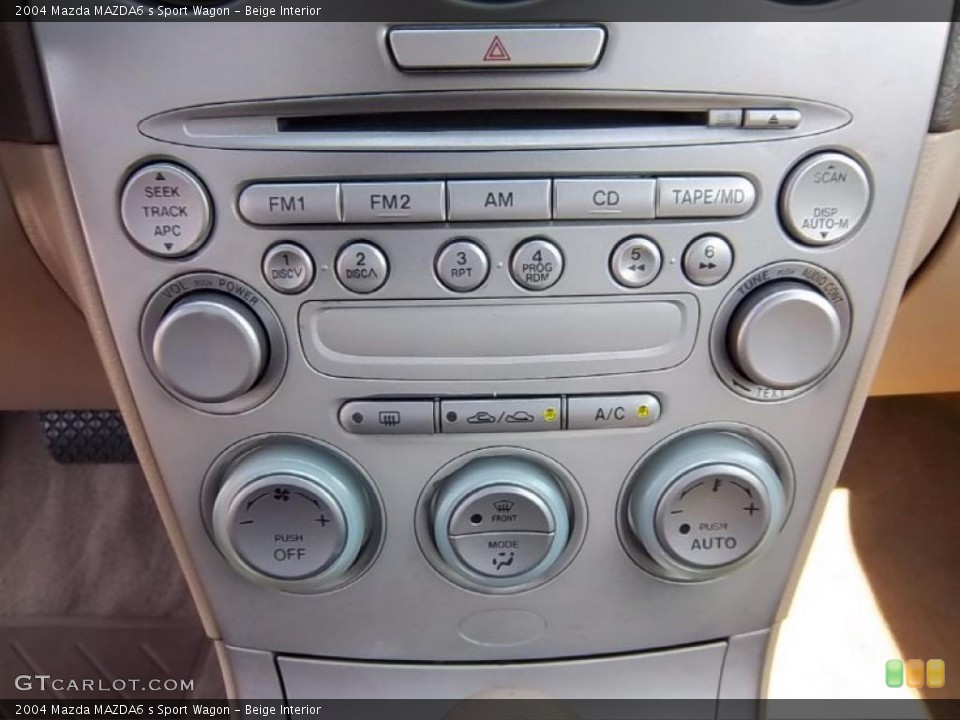 Beige Interior Controls for the 2004 Mazda MAZDA6 s Sport Wagon #49782776