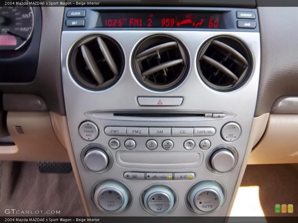 Beige Interior Controls for the 2004 Mazda MAZDA6 s Sport Wagon #49782791