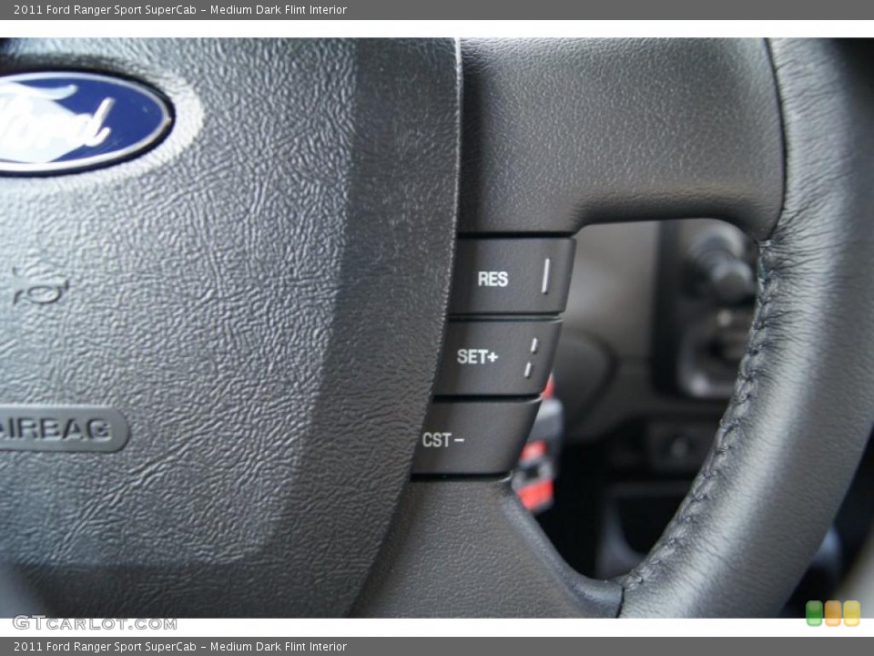 Medium Dark Flint Interior Controls for the 2011 Ford Ranger Sport SuperCab #49782818