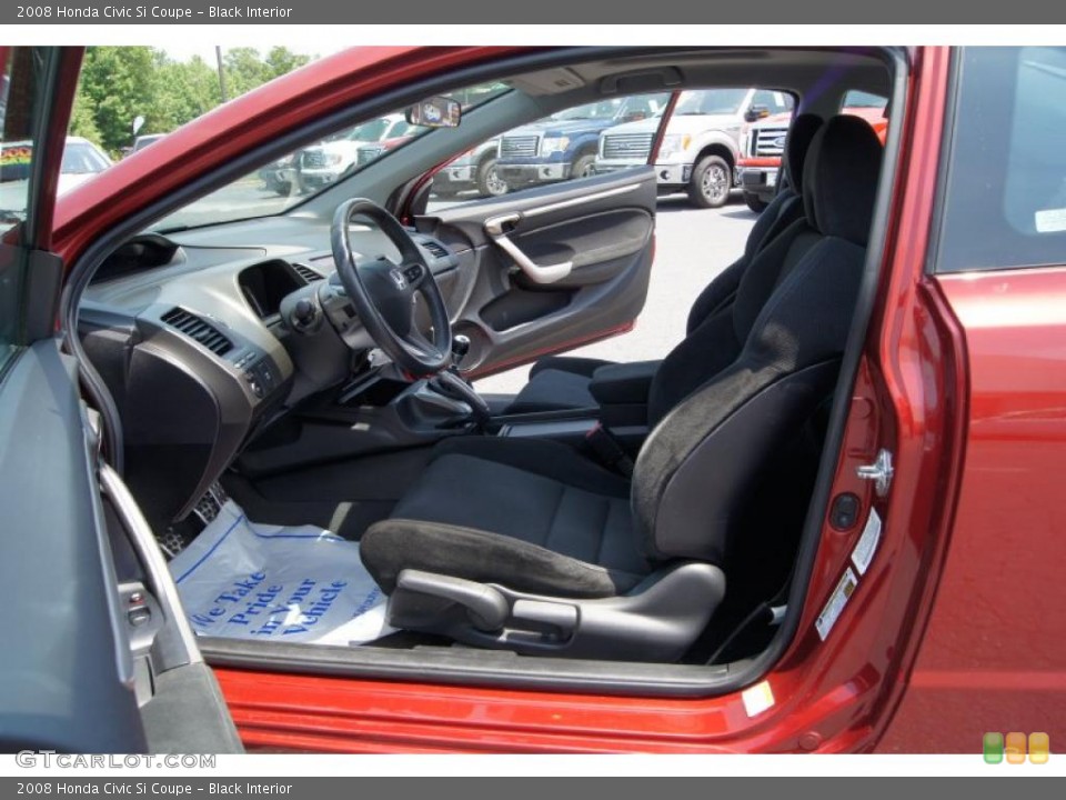 Black Interior Photo for the 2008 Honda Civic Si Coupe #49783910