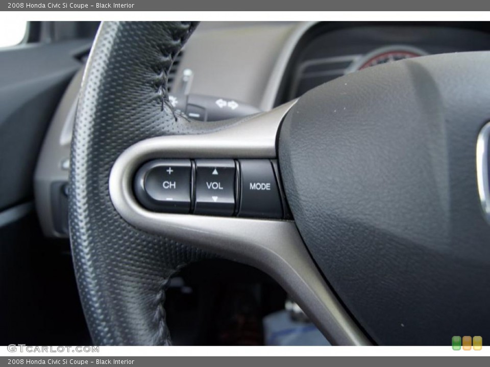 Black Interior Controls for the 2008 Honda Civic Si Coupe #49784138