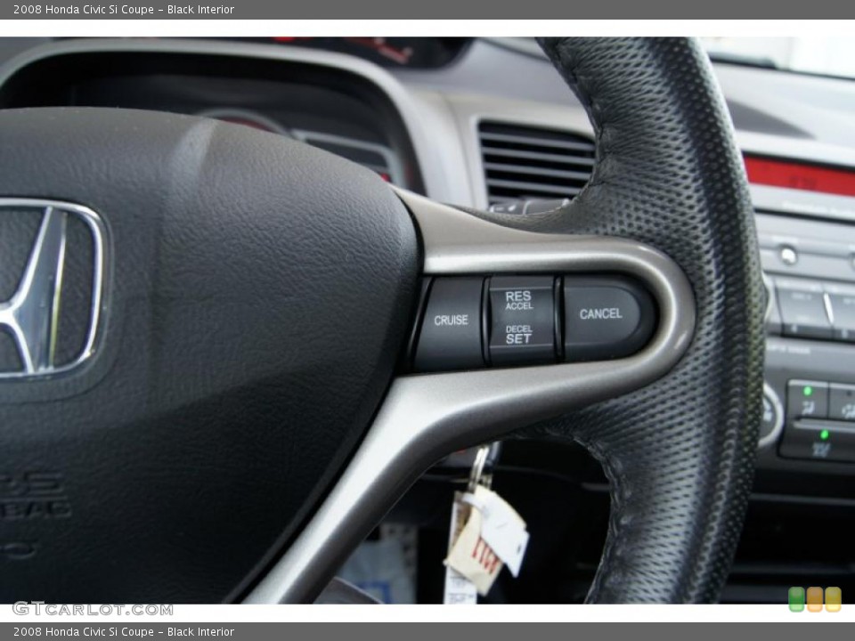 Black Interior Controls for the 2008 Honda Civic Si Coupe #49784153