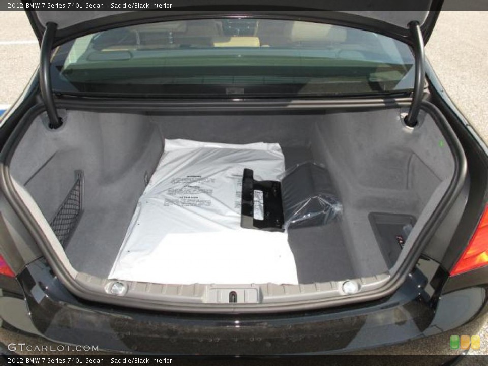 Saddle/Black Interior Trunk for the 2012 BMW 7 Series 740Li Sedan #49785182