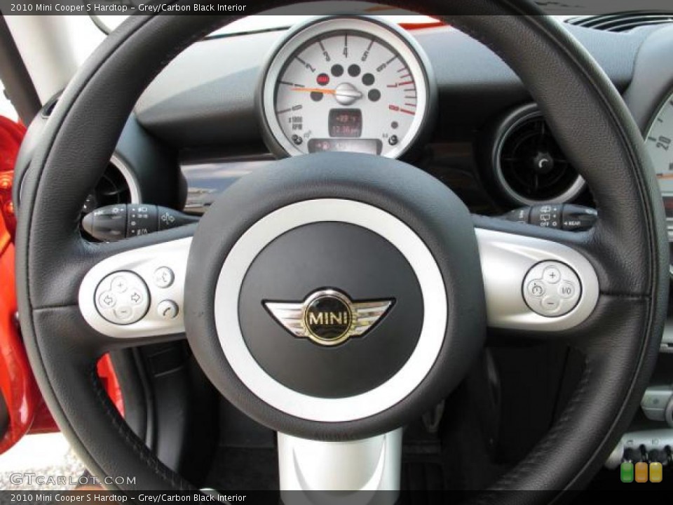 Grey/Carbon Black Interior Steering Wheel for the 2010 Mini Cooper S Hardtop #49785761