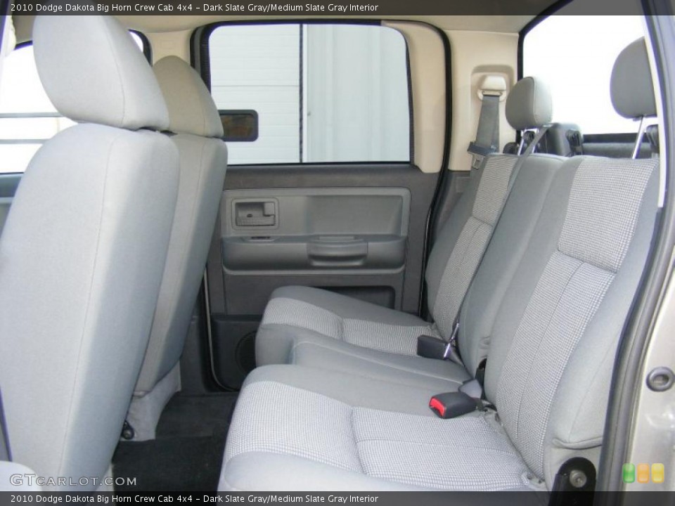 Dark Slate Gray/Medium Slate Gray Interior Photo for the 2010 Dodge Dakota Big Horn Crew Cab 4x4 #49786103