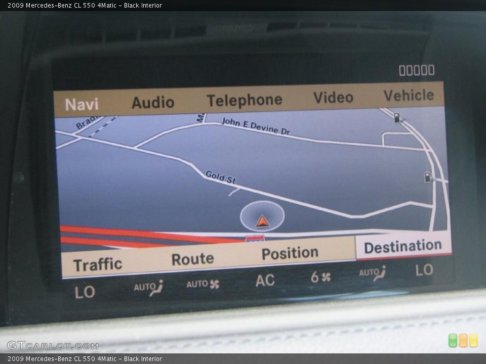 Black Interior Navigation for the 2009 Mercedes-Benz CL 550 4Matic #49786244