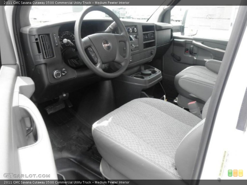 Medium Pewter Interior Photo for the 2011 GMC Savana Cutaway 3500 Commercial Utility Truck #49786259