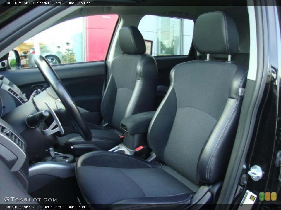 Black Interior Photo for the 2008 Mitsubishi Outlander SE 4WD #49787411