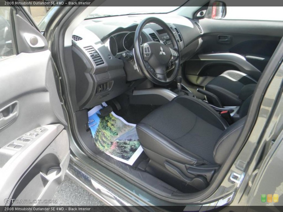 Black Interior Photo for the 2008 Mitsubishi Outlander SE 4WD #49788635