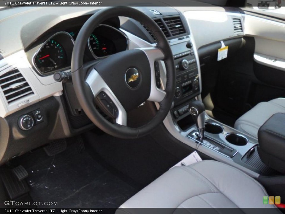 Light Gray/Ebony Interior Prime Interior for the 2011 Chevrolet Traverse LTZ #49792202