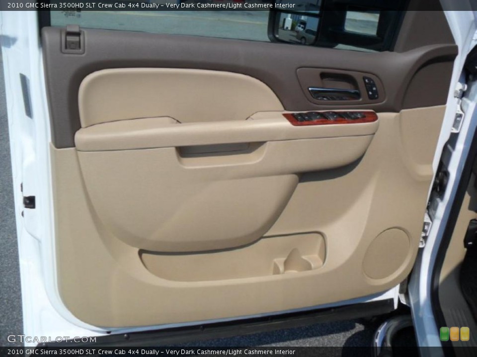 Very Dark Cashmere/Light Cashmere Interior Door Panel for the 2010 GMC Sierra 3500HD SLT Crew Cab 4x4 Dually #49793057