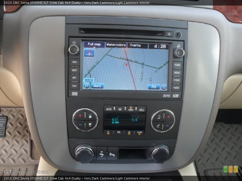 Very Dark Cashmere/Light Cashmere Interior Navigation for the 2010 GMC Sierra 3500HD SLT Crew Cab 4x4 Dually #49793072