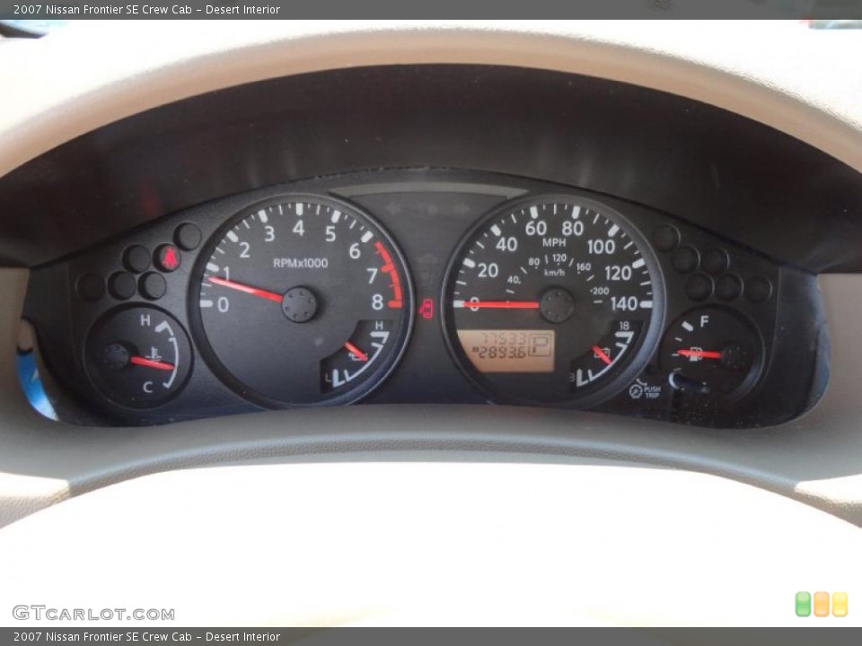 Desert Interior Gauges for the 2007 Nissan Frontier SE Crew Cab #49795100