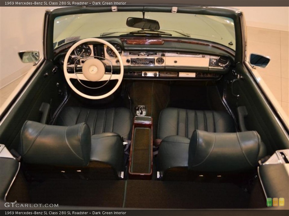 Dark Green Interior Dashboard for the 1969 Mercedes-Benz SL Class 280 SL Roadster #49800522