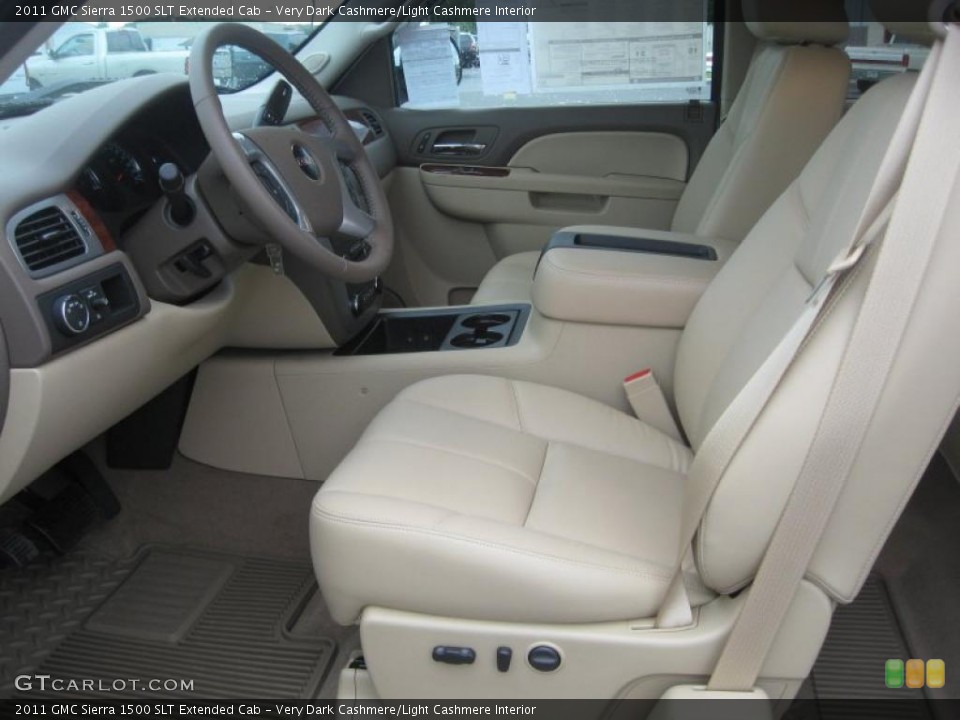 Very Dark Cashmere/Light Cashmere Interior Photo for the 2011 GMC Sierra 1500 SLT Extended Cab #49800912