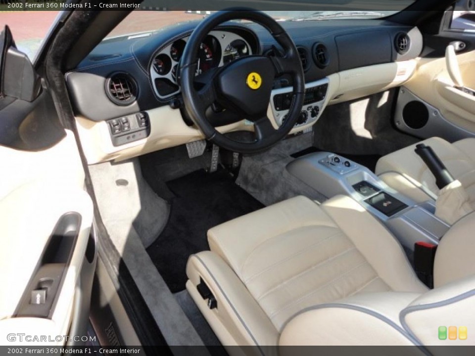 Cream 2002 Ferrari 360 Interiors