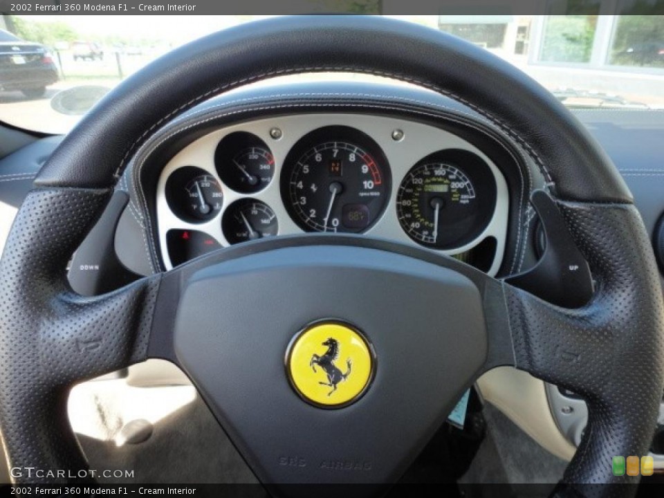 Cream Interior Steering Wheel for the 2002 Ferrari 360 Modena F1 #49800972