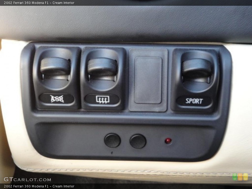 Cream Interior Controls for the 2002 Ferrari 360 Modena F1 #49801017