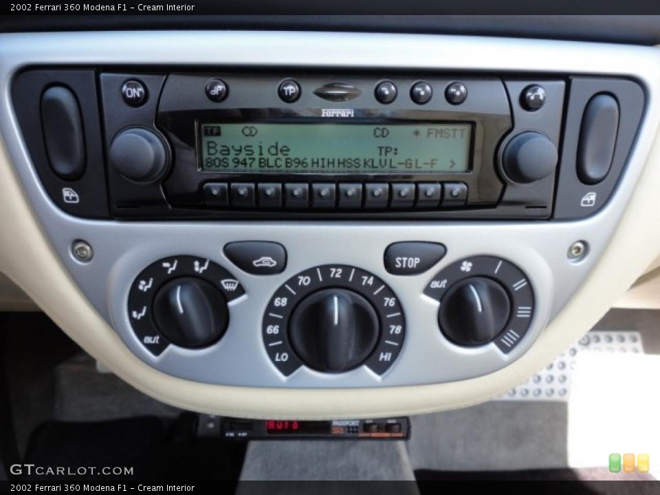 Cream Interior Controls for the 2002 Ferrari 360 Modena F1 #49801074