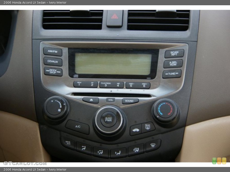 Ivory Interior Controls for the 2006 Honda Accord LX Sedan #49803000