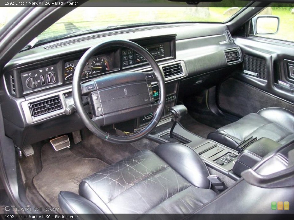 Black Interior Photo for the 1992 Lincoln Mark VII LSC #49804251