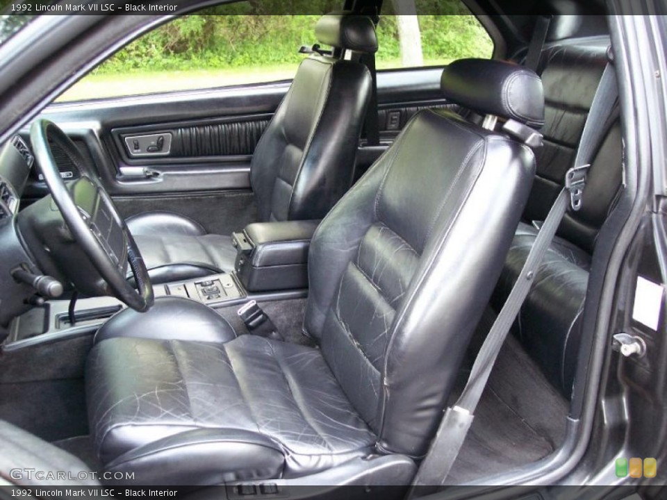 Black Interior Photo for the 1992 Lincoln Mark VII LSC #49804287