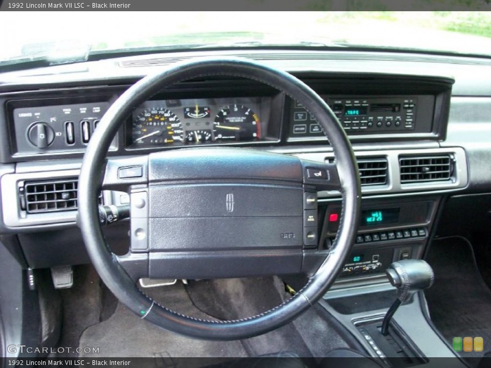 Black Interior Steering Wheel for the 1992 Lincoln Mark VII LSC #49804329