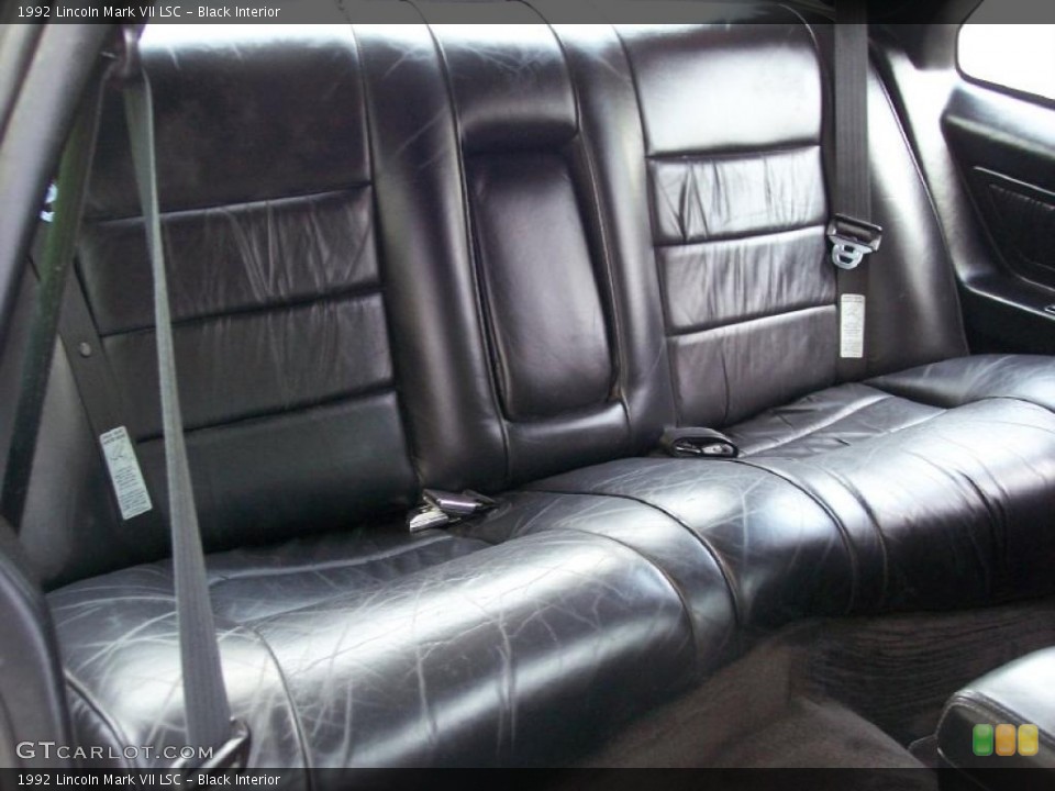 Black 1992 Lincoln Mark VII Interiors