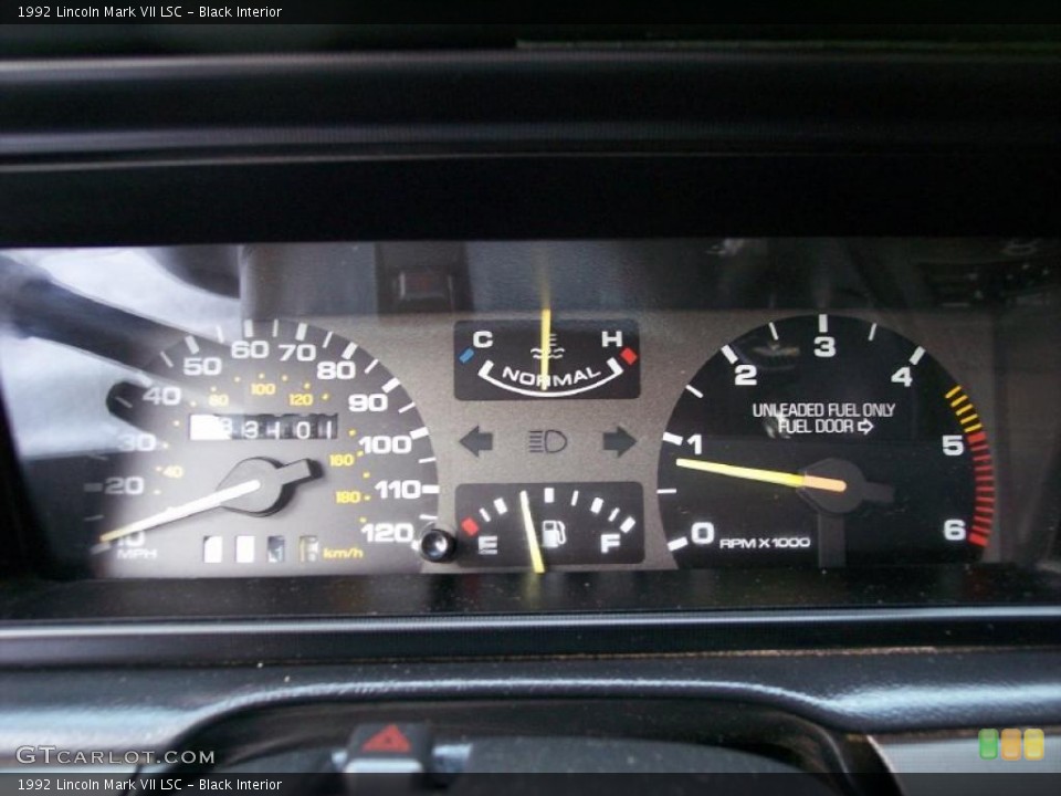 Black Interior Gauges for the 1992 Lincoln Mark VII LSC #49804500