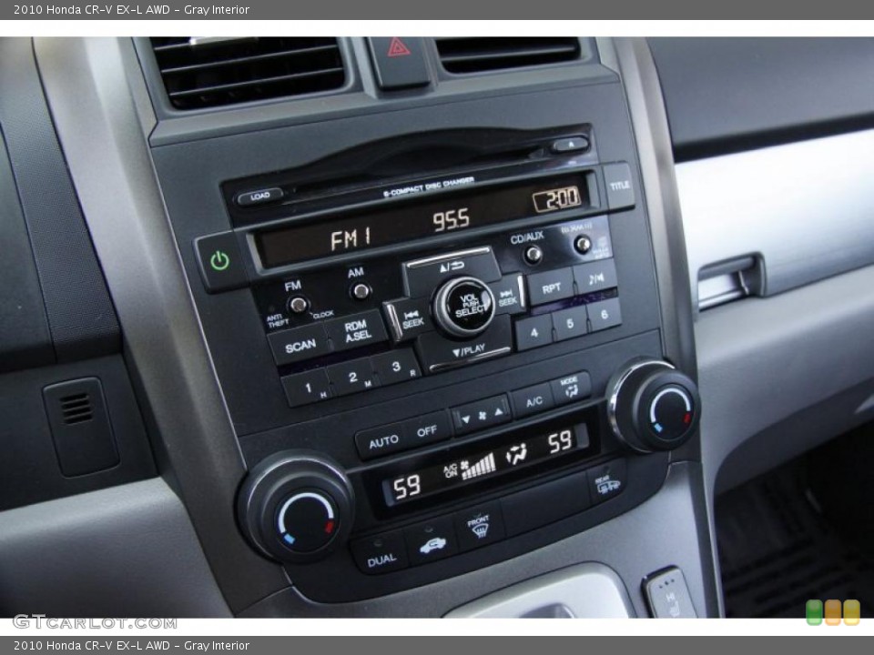 Gray Interior Controls for the 2010 Honda CR-V EX-L AWD #49805742
