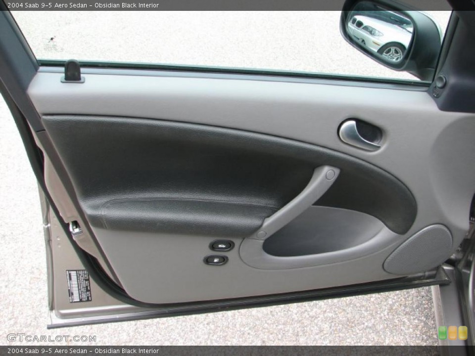 Obsidian Black Interior Door Panel for the 2004 Saab 9-5 Aero Sedan #49805985