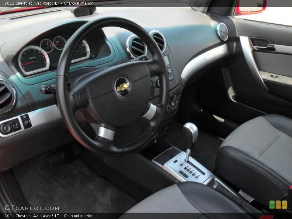 Charcoal Interior Prime Interior for the 2011 Chevrolet Aveo Aveo5 LT #49806189
