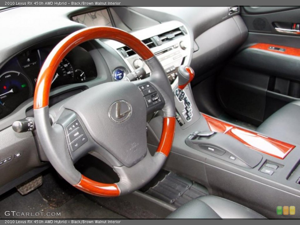 Black/Brown Walnut Interior Photo for the 2010 Lexus RX 450h AWD Hybrid #49808178