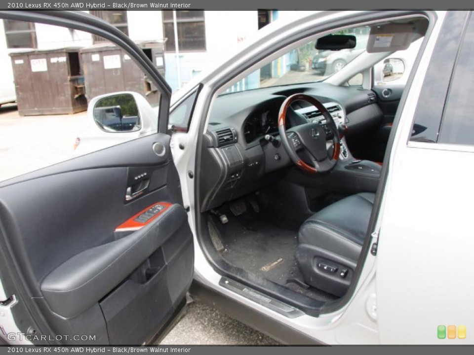 Black/Brown Walnut Interior Photo for the 2010 Lexus RX 450h AWD Hybrid #49808247