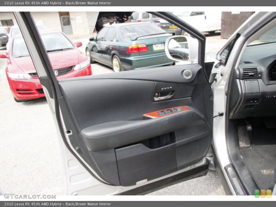 Black/Brown Walnut Interior Door Panel for the 2010 Lexus RX 450h AWD Hybrid #49808277