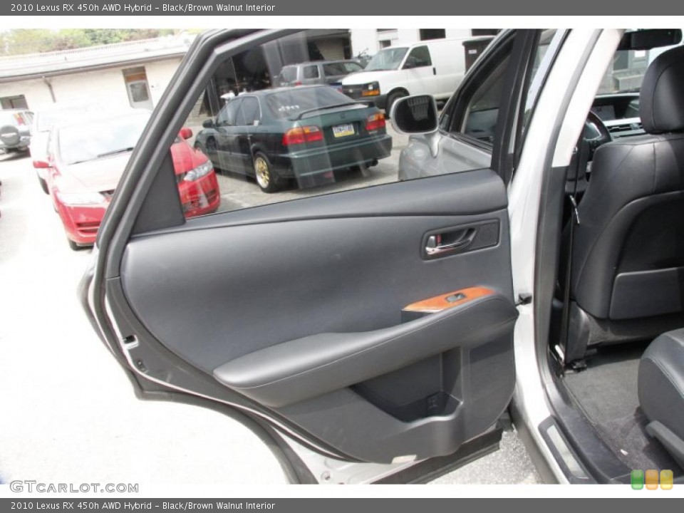 Black/Brown Walnut Interior Door Panel for the 2010 Lexus RX 450h AWD Hybrid #49808292