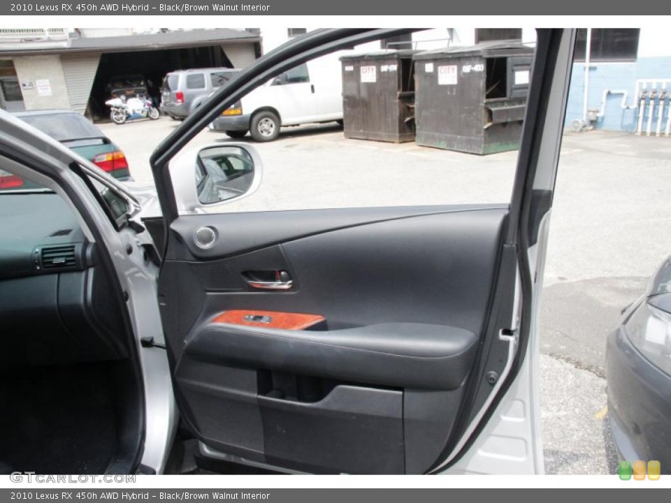 Black/Brown Walnut Interior Door Panel for the 2010 Lexus RX 450h AWD Hybrid #49808406