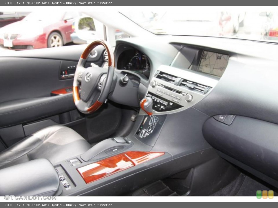 Black/Brown Walnut Interior Dashboard for the 2010 Lexus RX 450h AWD Hybrid #49808439