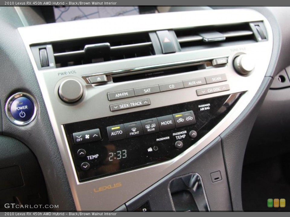 Black/Brown Walnut Interior Controls for the 2010 Lexus RX 450h AWD Hybrid #49808485