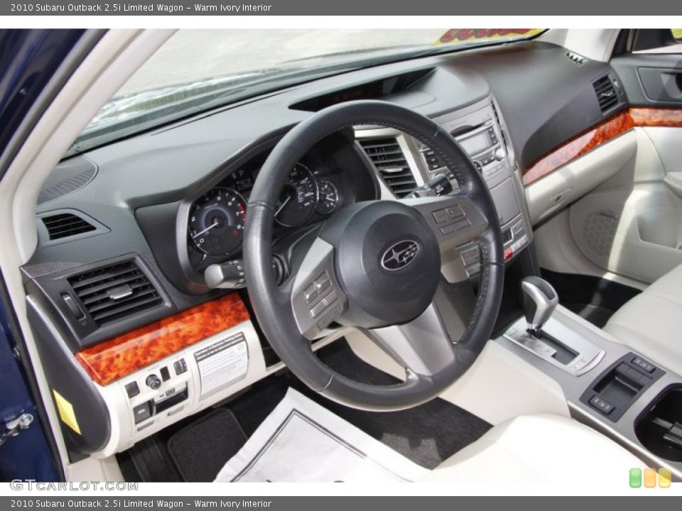 Warm Ivory Interior Photo for the 2010 Subaru Outback 2.5i Limited Wagon #49810593