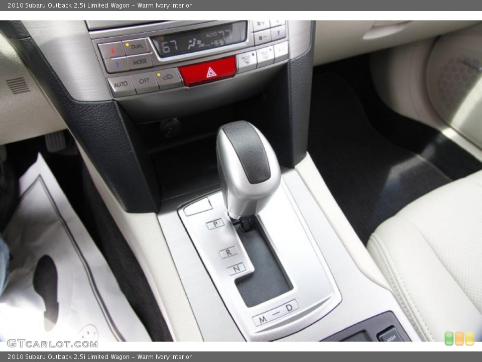 Warm Ivory Interior Transmission for the 2010 Subaru Outback 2.5i Limited Wagon #49810767