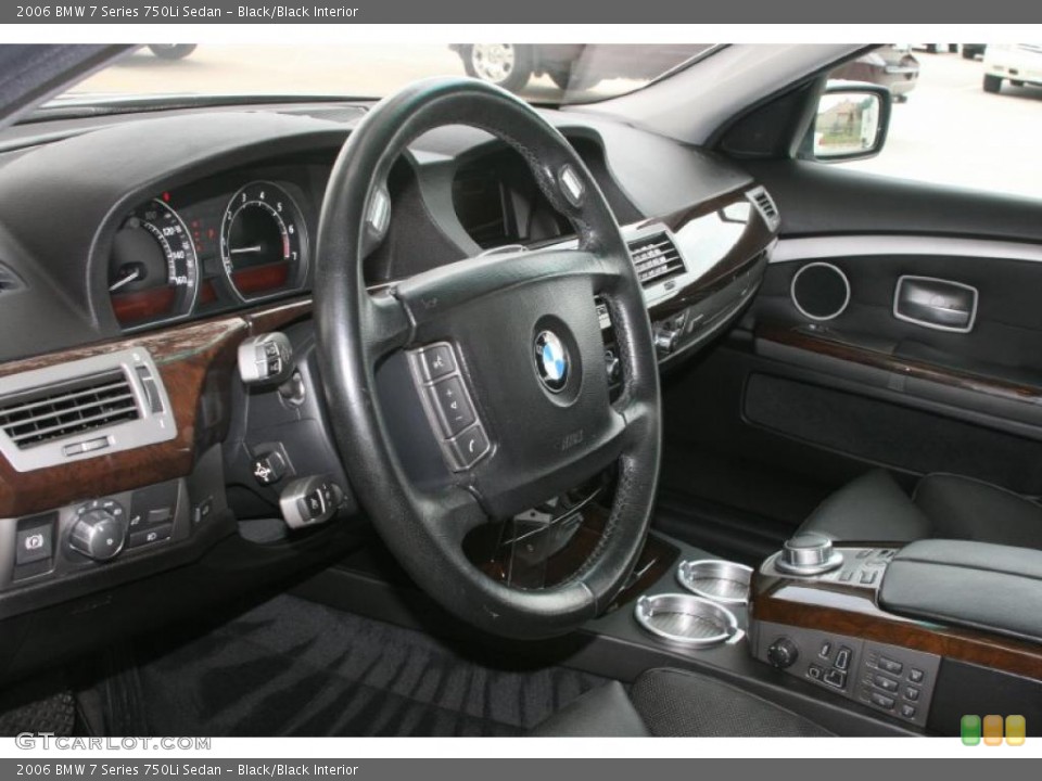 Black/Black Interior Photo for the 2006 BMW 7 Series 750Li Sedan #49816824